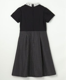 組曲 KIDS 【110-140㎝】 ドットジャガードワンピース＆ジャケットセット