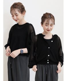 AMERICAN HOLIC 接触冷感２ＷＡＹシアーニットカーディガン