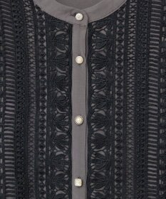 Green Parks ・ＥＬＥＮＣＡＲＥ　ＤＵＥ　フロントレースブラウス