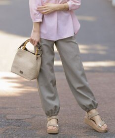 J.PRESS LADIES 【洗える】フィブリルツイル ベイカーパンツ