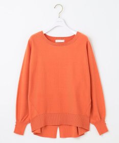 ANY SIS 【CICA加工・選べる9色展開】クルーネックバックスリット ニット