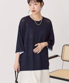 AMERICAN HOLIC 配色コクーンシルエットニット