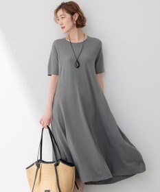 23区 【洗える】レーヨンポリエステルストレッチ フレア ワンピース