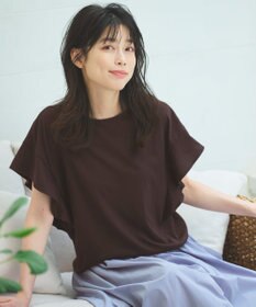 ANY 【接触冷感/UVケア/シワになりにくい】フレアスリーブ TブラウスⅡ