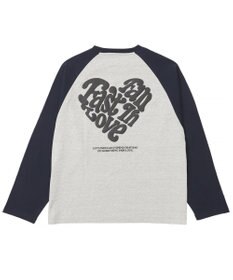 WEGO ラグランハートグラフィックT（LS）