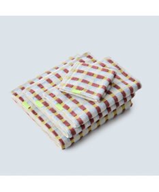 COQ 【SUPER ZERO】PLAID GEO チェックフェイスタオル