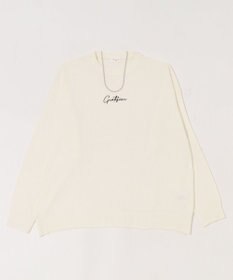 WEGO 【ユニセックス着用ITEM/SMLサイズ展開】アクセ付きワンポイントニットプルオーバー