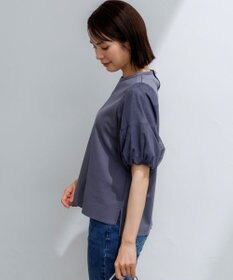 組曲 【WEB限定】コットンポンチ チュールコンビ カットソー