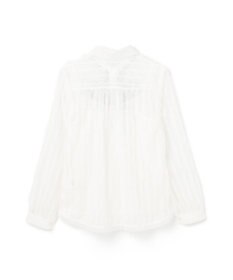 GRACE CONTINENTAL フリンジレースタイ付ブラウス