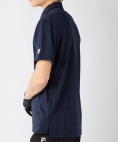 FILA GOLF／marie claire 【FILA GOLF】メッシュ加工ロゴ半袖ポロシャツ