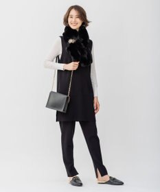 自由区 リバーシブルフェイクファーティペット