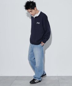 WEGO 【ユニセックス着用ITEM】ワンポイントハーフジッププルオーバー