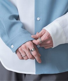 WEGO 【しわになりにくい】ドライポリカラーブロックシャツ（LS）