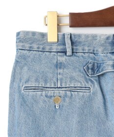 J.PRESS MEN 【J.PRESS ORIGINALS】SHIOTA DENIM PIPED STEM 1TUCK / JAPAN MADE