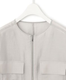 ICB リヨセルナイロンワッシャー ノーカラーブルゾン