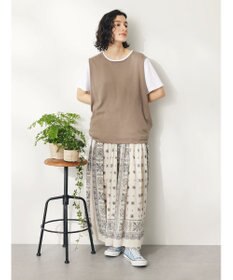CRAFT STANDARD BOUTIQUE ＳＥＴ　カットプルオーバー＋ニットベスト
