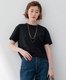 23区 【洗える】スビンギザ クロップド Tシャツ