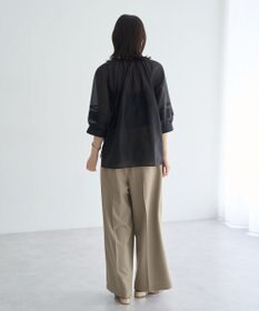 YECCA VECCA タックスリーブシアーシャツ