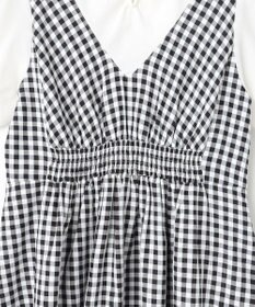 組曲 KIDS 【110-140㎝】ギンガムドッキング ワンピース
