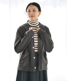 caqu caqu x GoodOn 9ozジャージー カーディガン