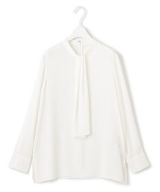 ICB 【接触冷感・UVケア・速乾・洗える】BackSatinAmunzen スカーフタイブラウス