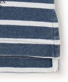 J.PRESS YORK STREET 【UNISEX】インディゴボーダーロングTシャツ