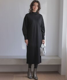 組曲 【WEB限定】スムースストレッチニット ワンピース