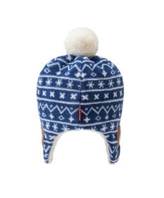 MIKI HOUSE HOT BISCUITS 【42-46cm】ぼん天付フリース素材の帽子