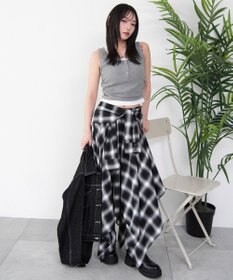 WEGO 【カップ付き】レイヤードデザインカップインタンク