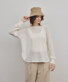 GRACE CONTINENTAL シアーワッフルカットトップ