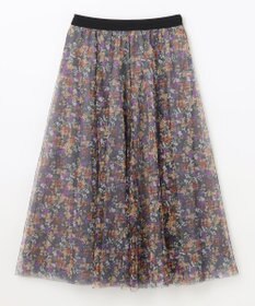 ANY 【ウエストゴム】チュールフレアースカート