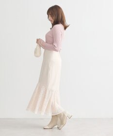 earth music&ecology レースドッキングスカート