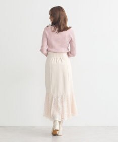 earth music&ecology レースドッキングスカート