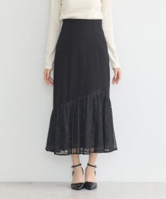 earth music&ecology レースドッキングスカート