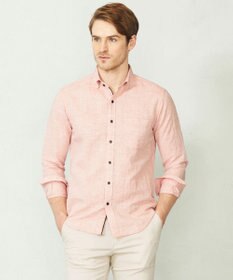 JOSEPH ABBOUD 【カラー豊富/サステイナブル】リヨセルリネンサッカーシャツ