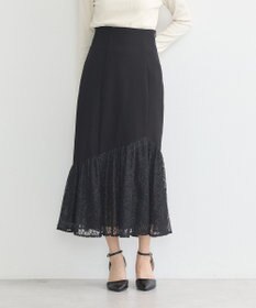 earth music&ecology レースドッキングスカート