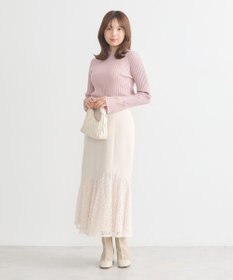 earth music&ecology レースドッキングスカート