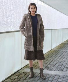 Tiaclasse ラメツイードAラインフレアスカート