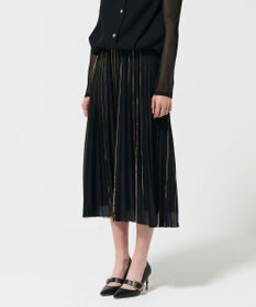 GRACE CONTINENTAL フォイルラインプリーツスカート