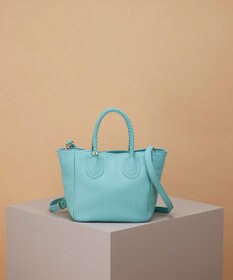 TOPKAPI 【ドラマ着用】【TREASURE TOPKAPI】シュリンクレザー メッシュハンドル ショルダー付き ミニ トート バッグ