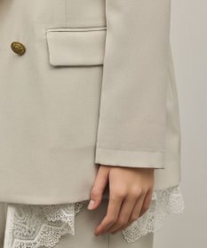 GRACE CONTINENTAL バックタックテーラードジャケット