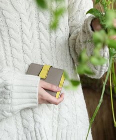 Atelier nuu 日本製 本革 バイカラーnoble 二つ折れウォレット