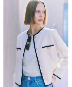 Te chichi ライトツイードバイカラージャケット《2026 spring catalog item》
