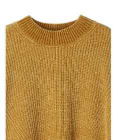 earth music&ecology シャイニーベロアモールチュニック