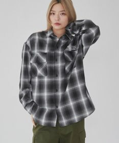 WEGO 【ユニセックス着用ITEM】グラフィックオンブレチェックシャツ（LS）