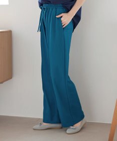 Tiaclasse 【接触冷感・洗える】イージーカットソーピンタックパンツ