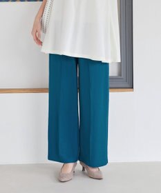 Tiaclasse 【接触冷感・洗える】イージーカットソーピンタックパンツ