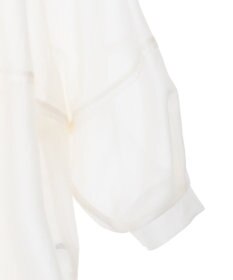 YECCA VECCA バルーンスリーブシアーシャツ