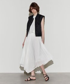 NAVE 【Nave　洗える】リサイクルツイル ノースリーブブルゾン