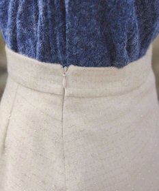 Tiaclasse L 【洗える】ラメツイードAラインフレアスカート